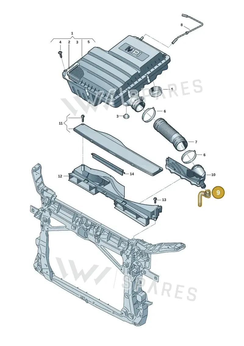 5Q0129637B — SEAT Leon style (2019-) diagram 5h0129060, position 9