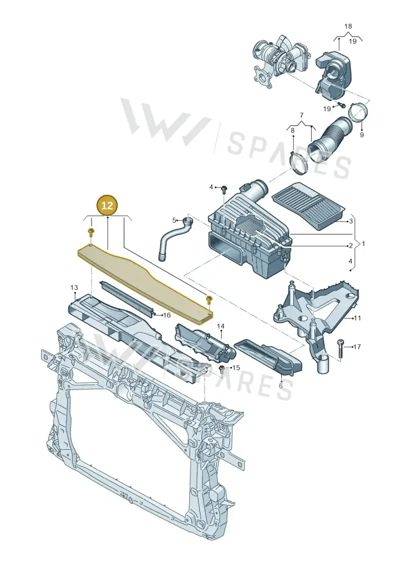 5Q0129954G — SEAT Ibiza FR (2017-) diagram 813129060, position 12