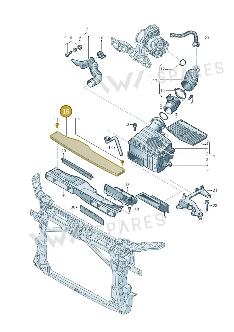 5Q0129954G — SEAT Leon style (2019-) diagram 793129060, position 15