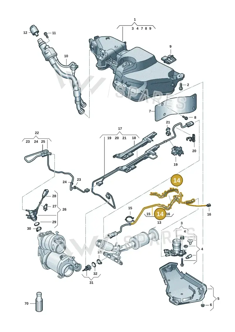 5Q0131327G — SEAT Formentor TSI CUPRA (2020-) diagram 5h0253106, position 14