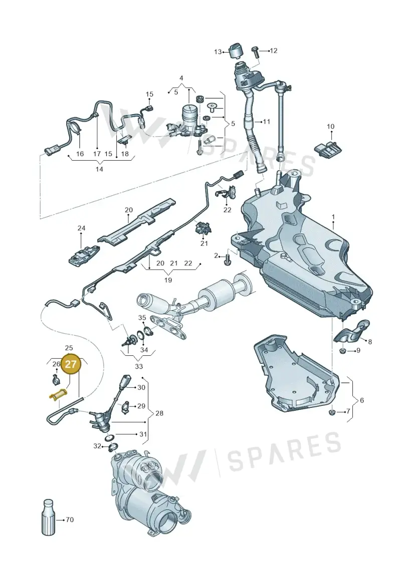 5Q0131645A — SEAT Leon style (2019-) diagram 5h0253102, position 27