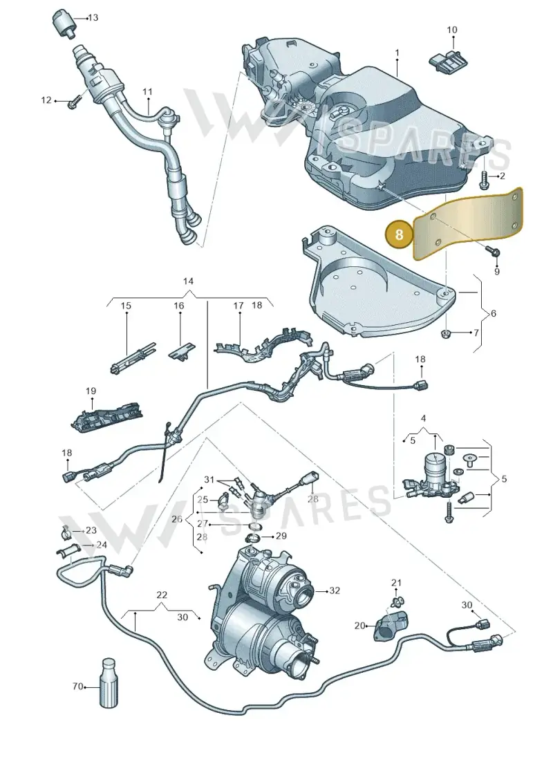 5Q0131891A — SEAT Ateca Style (2016-) diagram 813254000, position 8