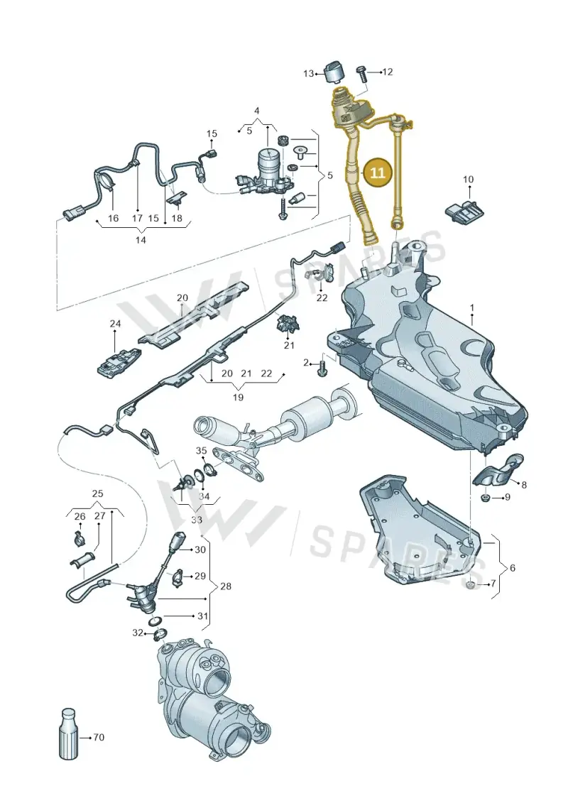 5Q0131965S — SEAT Leon style (2019-) diagram 5h0253102, position 11