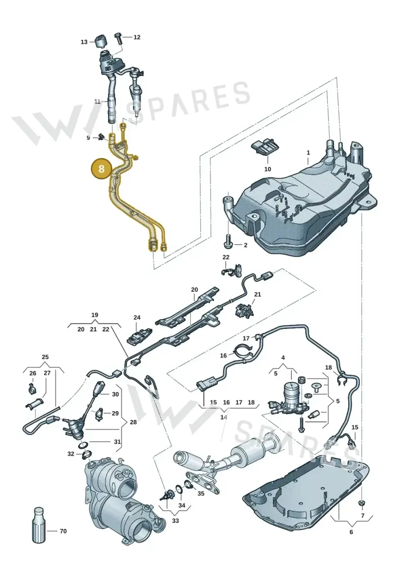 5Q0131966A — SEAT Formentor TSI CUPRA (2020-) diagram 5h0253104, position 8