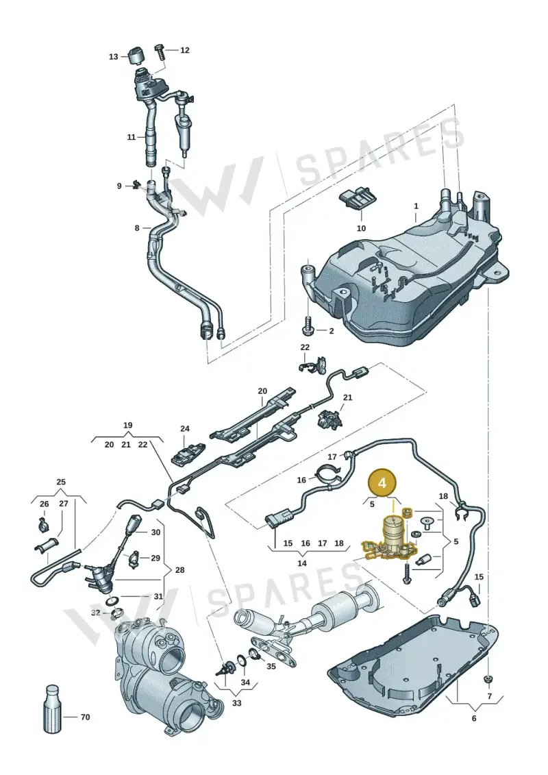 5Q0131971B — SEAT Formentor TSI CUPRA (2020-) diagram 5h0253104, position 4
