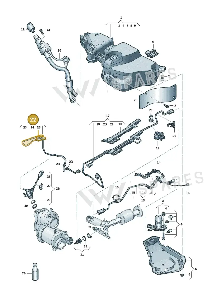 5Q0131984AE — SEAT Formentor TSI CUPRA (2020-) diagram 5h0253106, position 22