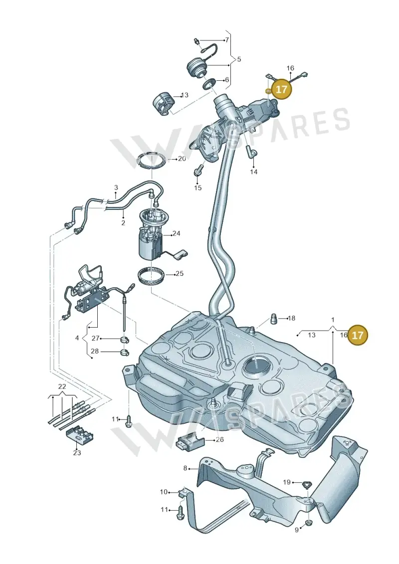 5Q0201048A — SEAT Tarraco FR (2018-2024) diagram 869201600, position 17