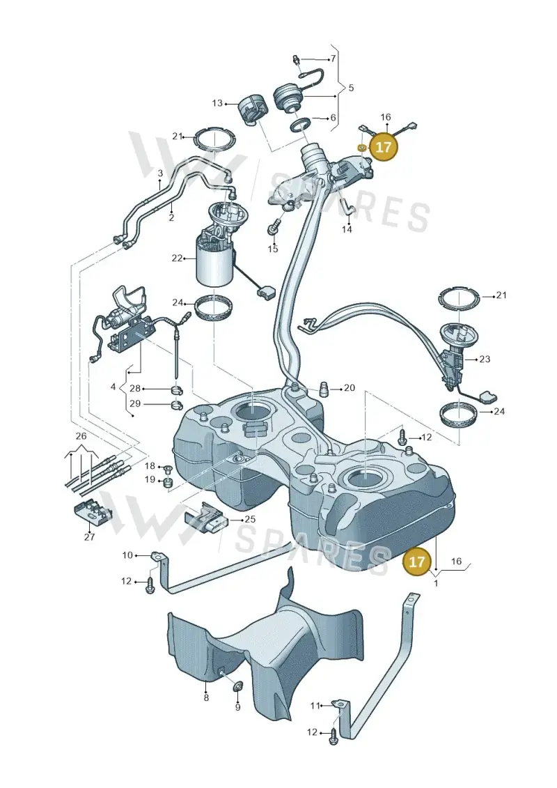 5Q0201048A — SEAT Tarraco FR (2018-2024) diagram 884201650, position 17