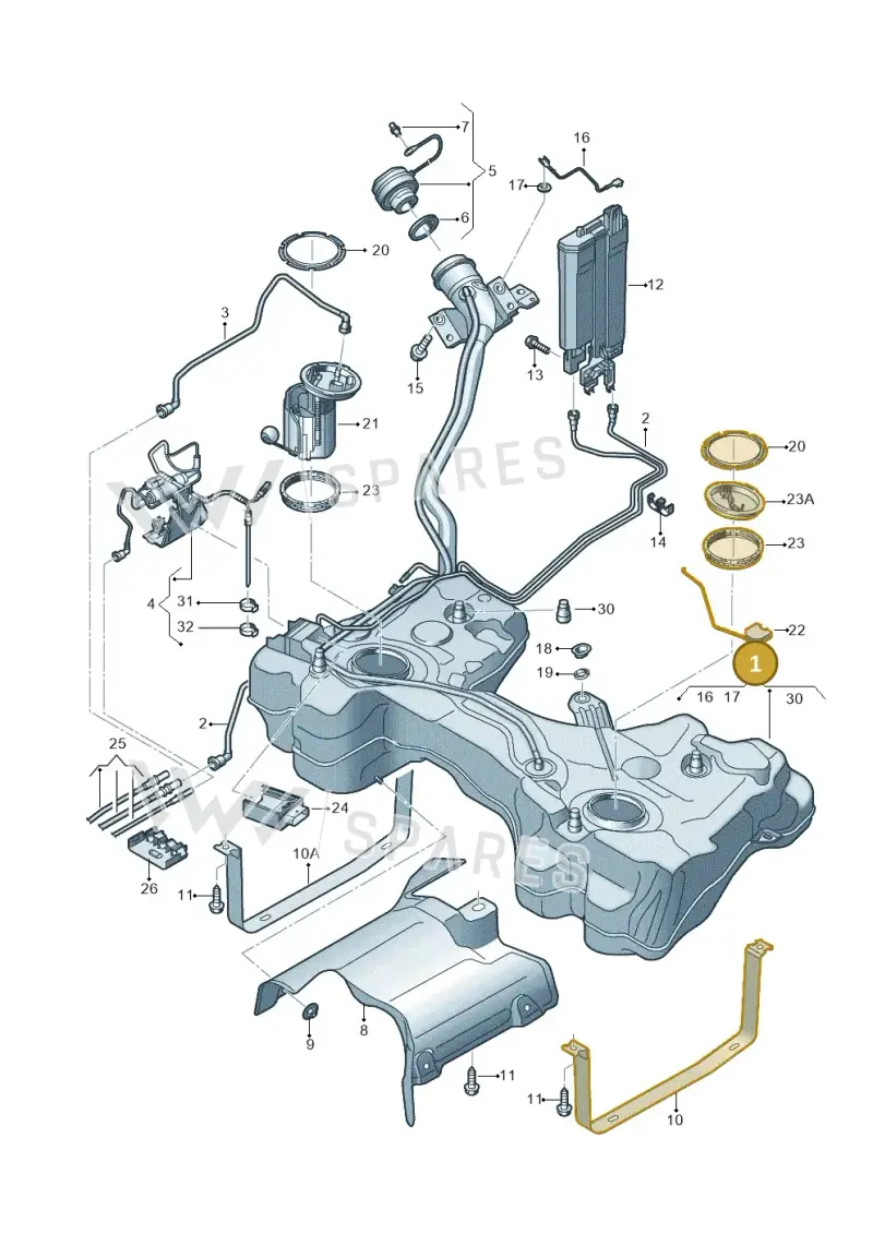 5Q0201055BE — SEAT Leon ST Stylance (2012-2016) diagram 746201400, position 1