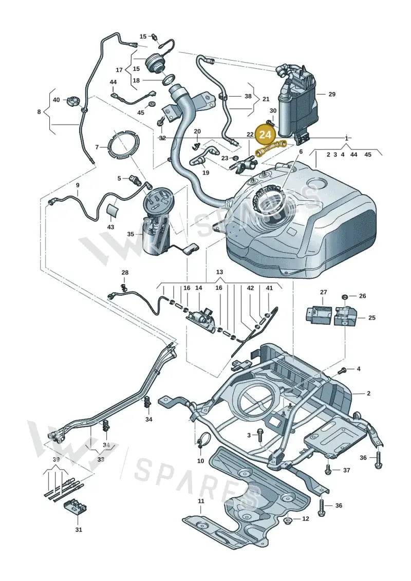 5Q0201160S — SEAT Formentor TSI CUPRA (2020-) diagram 5h0201050, position 24