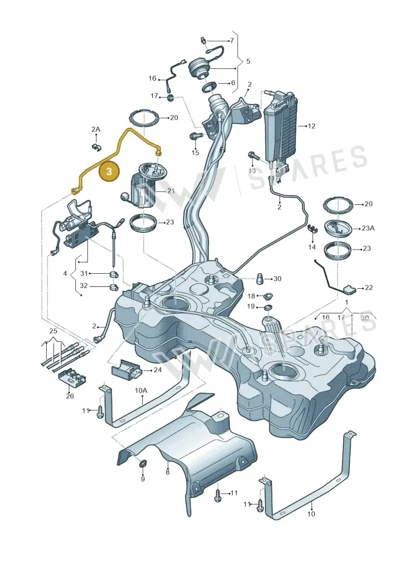 5Q0201293AN — SEAT Leon style (2019-) diagram 5h0201042, position 3