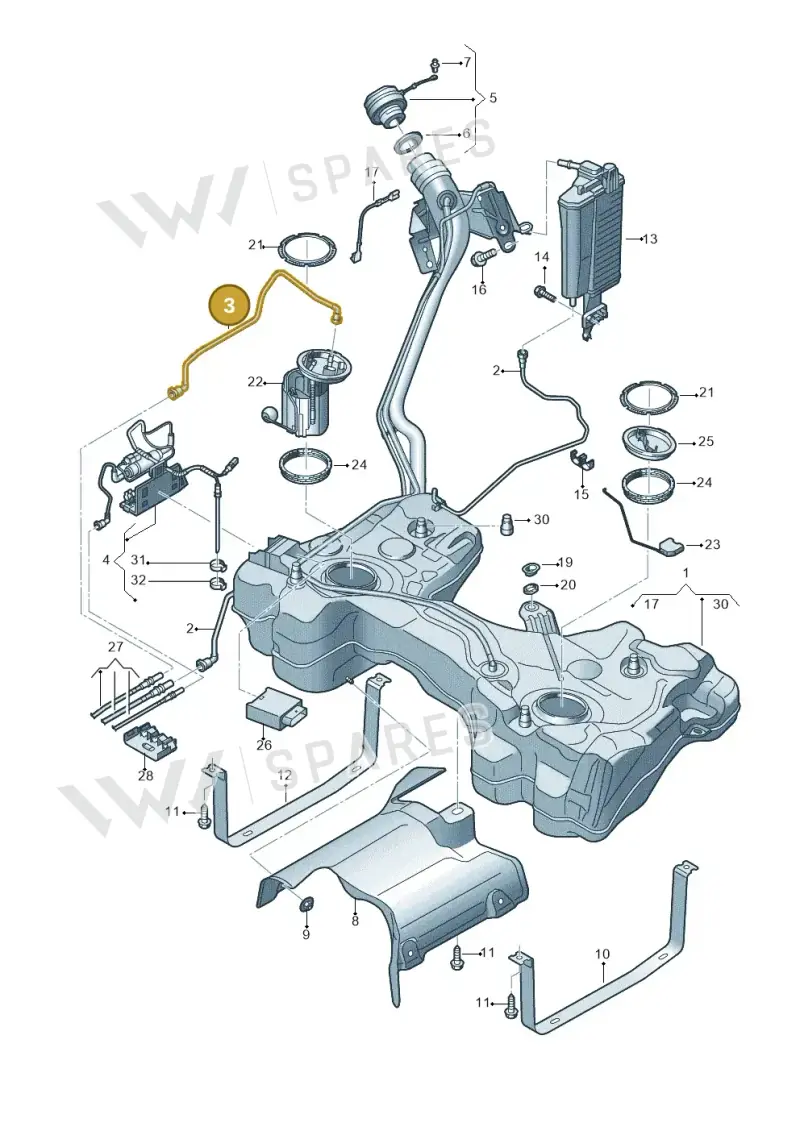 5Q0201293AN — SEAT Formentor TSI CUPRA (2020-) diagram 813201049, position 3