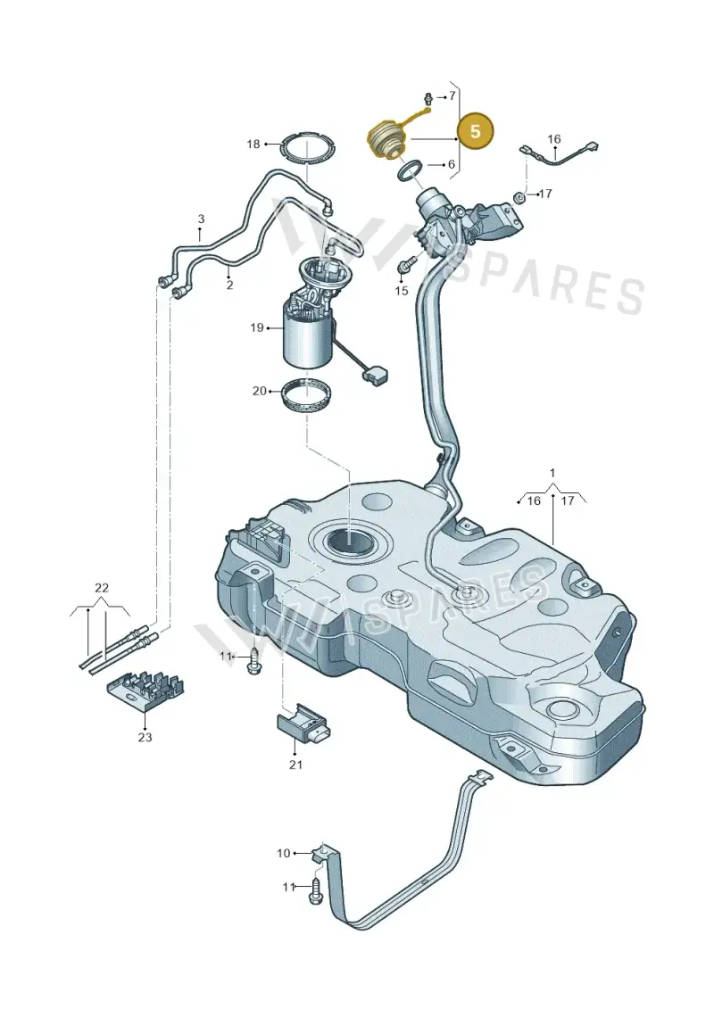 5Q0201550P — SEAT Arona FR (2017-) diagram 837201600, position 5
