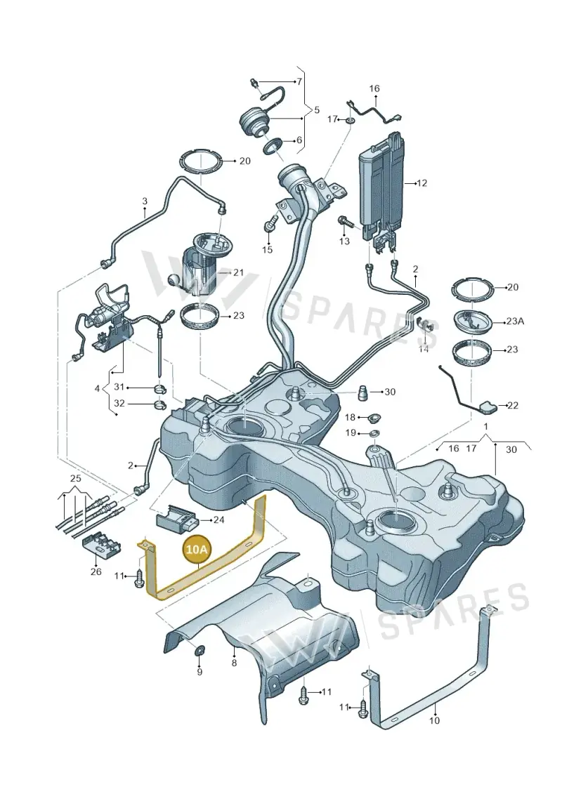 5Q0201654A — SEAT Ateca Style (2016-) diagram 746201400, position 10A
