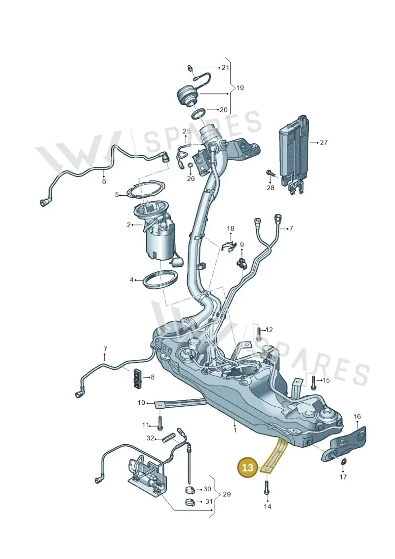 5Q0201656J — SEAT Leon style (2019-) diagram 890201033, position 13