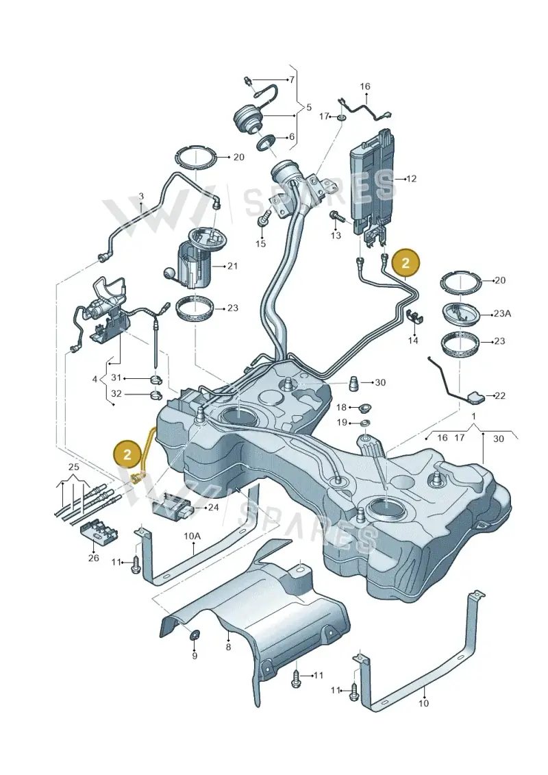 5Q0201931AD — SEAT Ateca Style (2016-) diagram 746201400, position 2