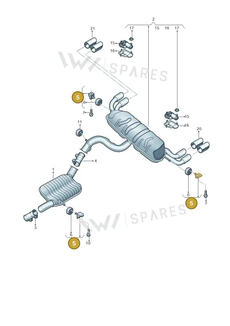 5Q0253144D — SEAT Formentor TSI CUPRA (2020-) diagram 745253980, position 5