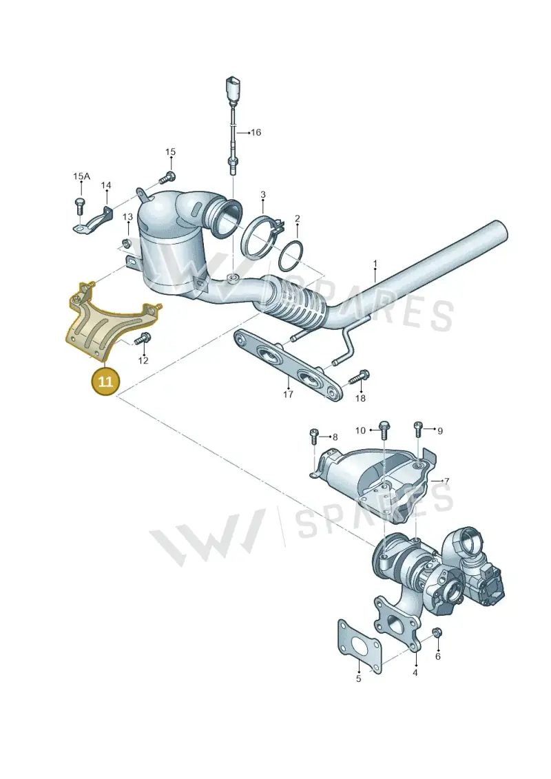 5Q0253249A — SEAT Leon style (2019-) diagram 745253300, position 11