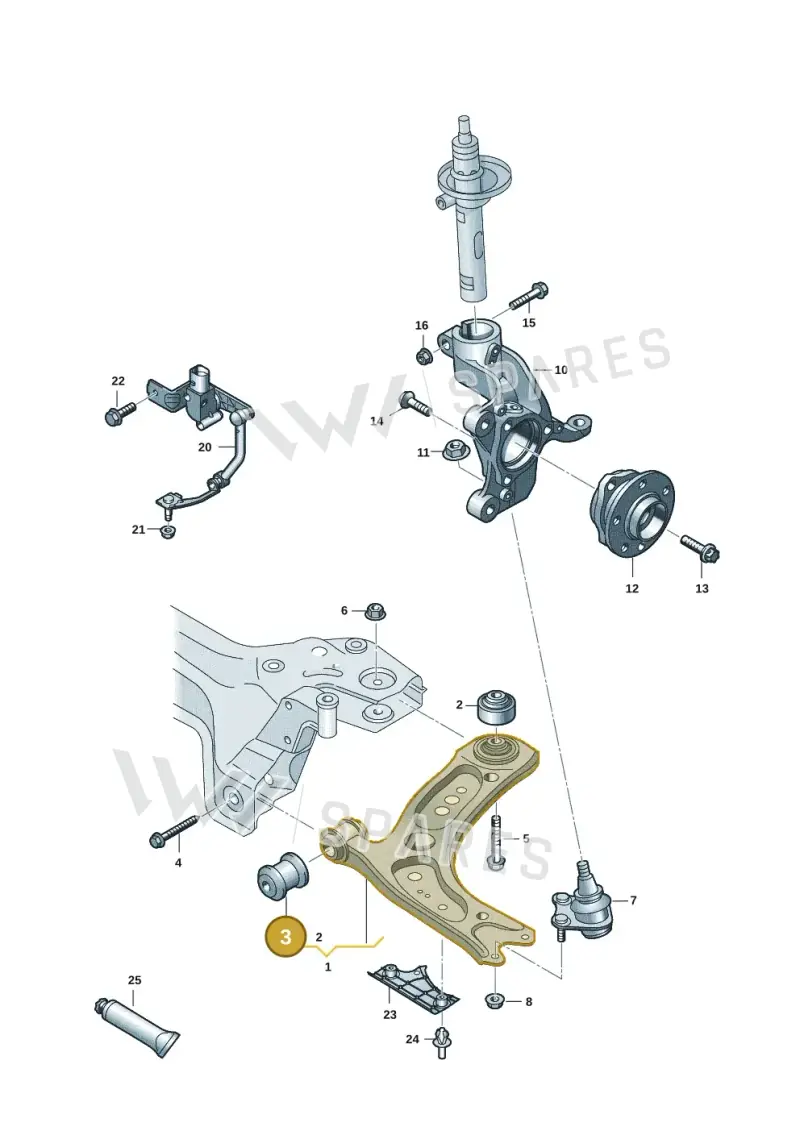 5Q0407182A — SEAT Leon style (2019-) diagram 5h0407000, position 3