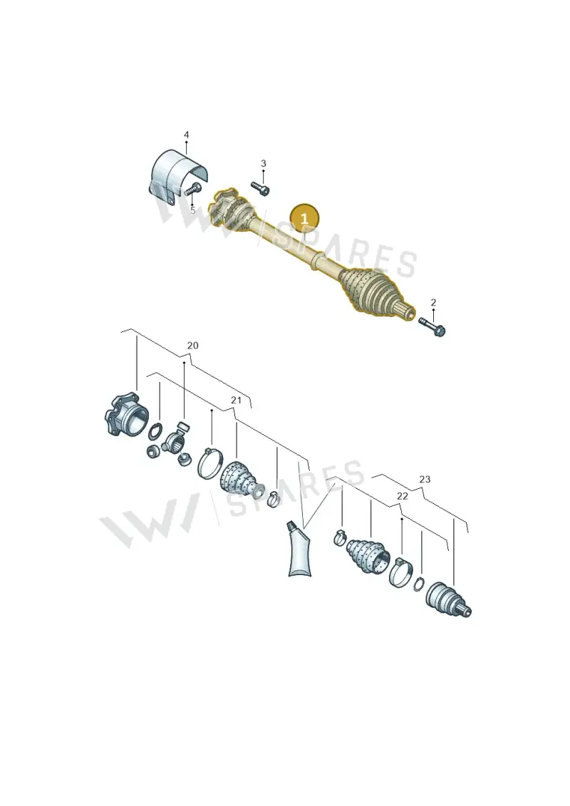 5Q0407271DB — SEAT Leon ST Stylance (2012-2016) diagram 890407200, position 1