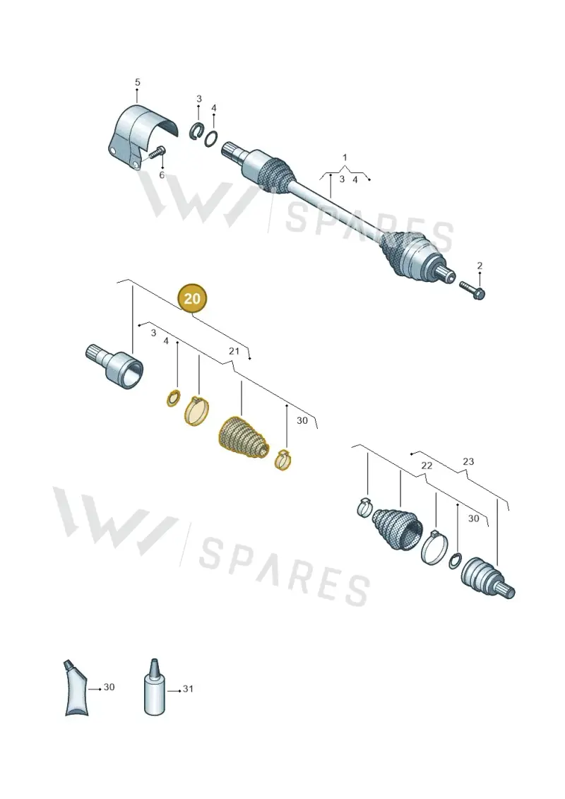 5Q0498103A — SEAT Formentor TSI CUPRA (2020-) diagram 828407600, position 20