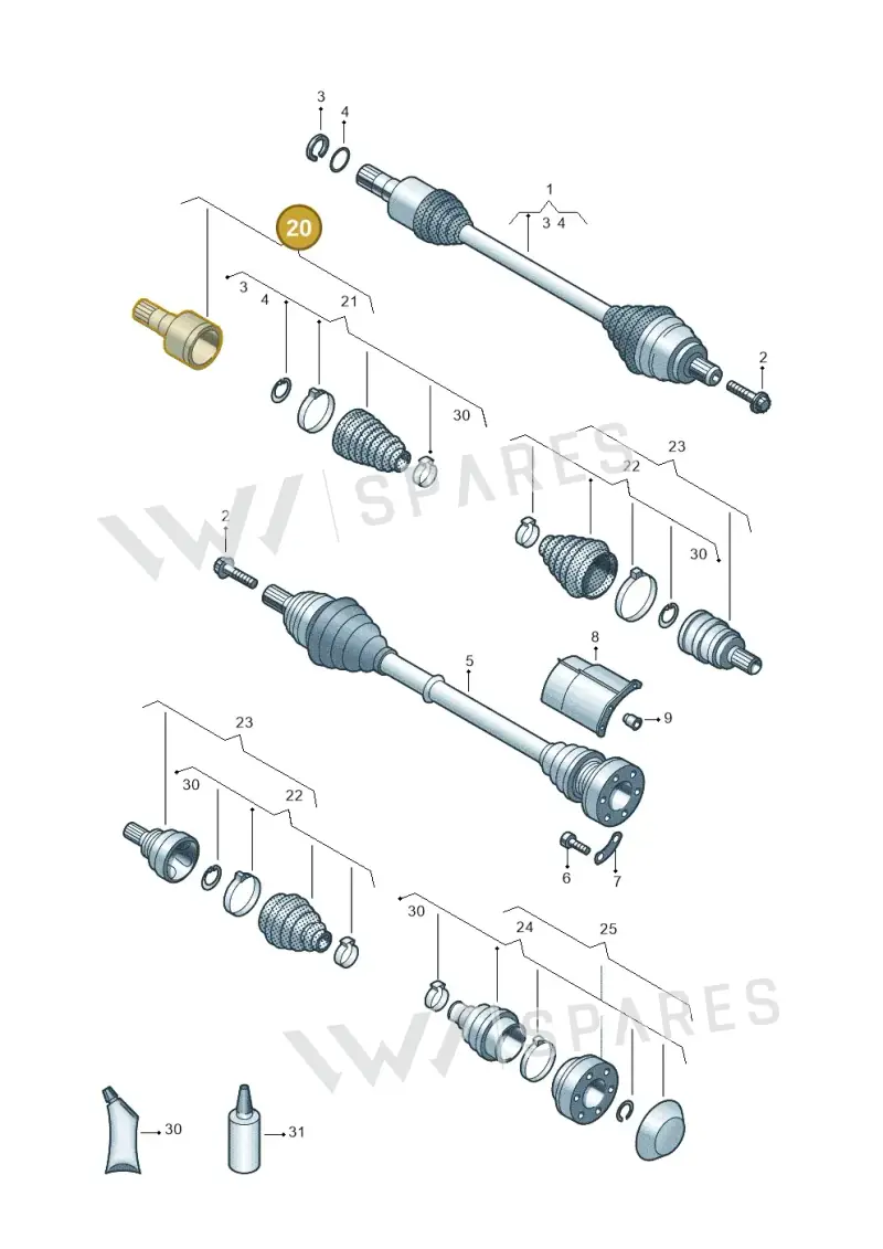 5Q0498103N — SEAT Leon style (2019-) diagram 827407350, position 20