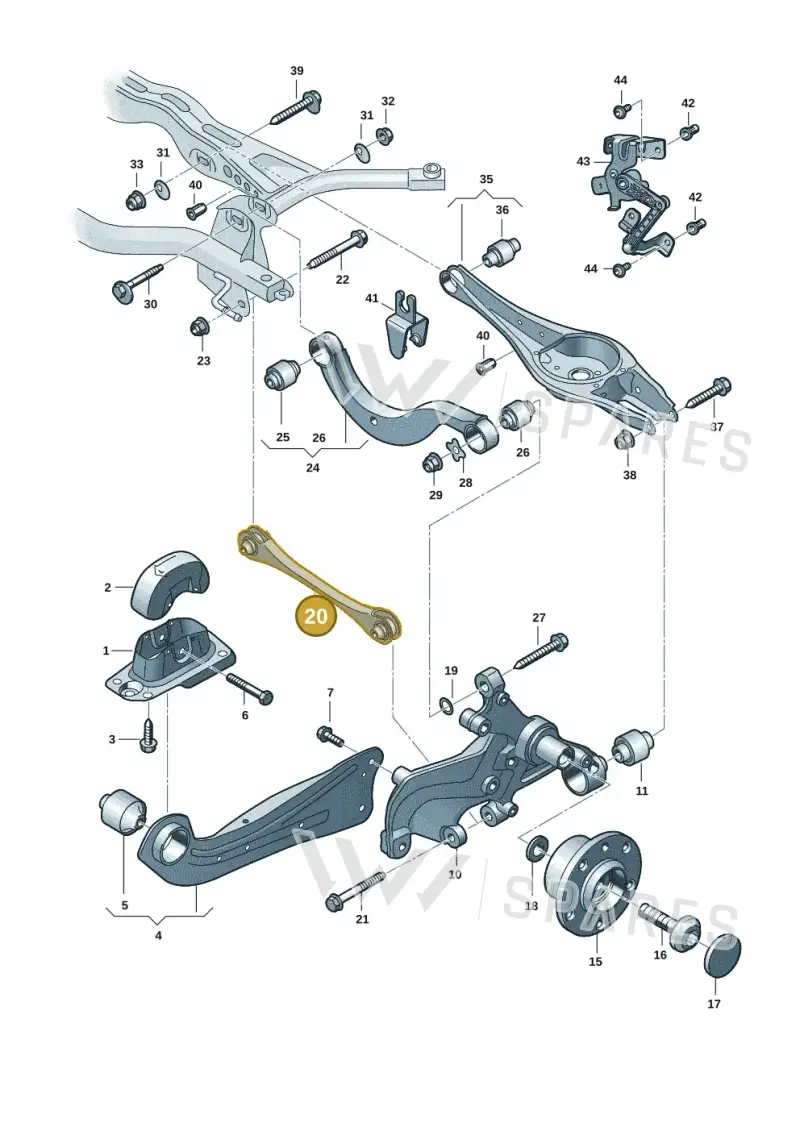 5Q0501529E — SEAT Formentor TSI CUPRA (2020-) diagram 2gk505050, position 20