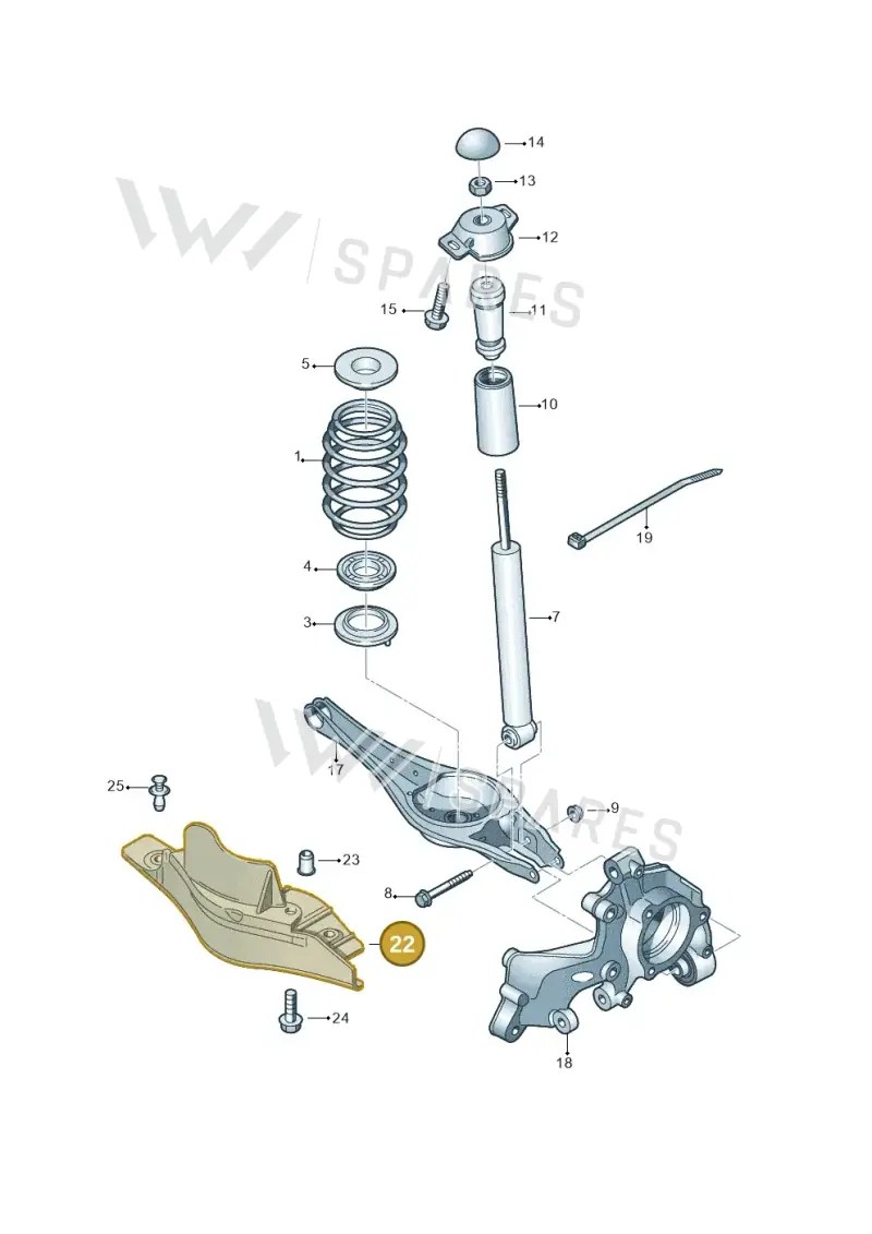 5Q0501738B — SEAT Formentor TSI CUPRA (2020-) diagram 746511050, position 22