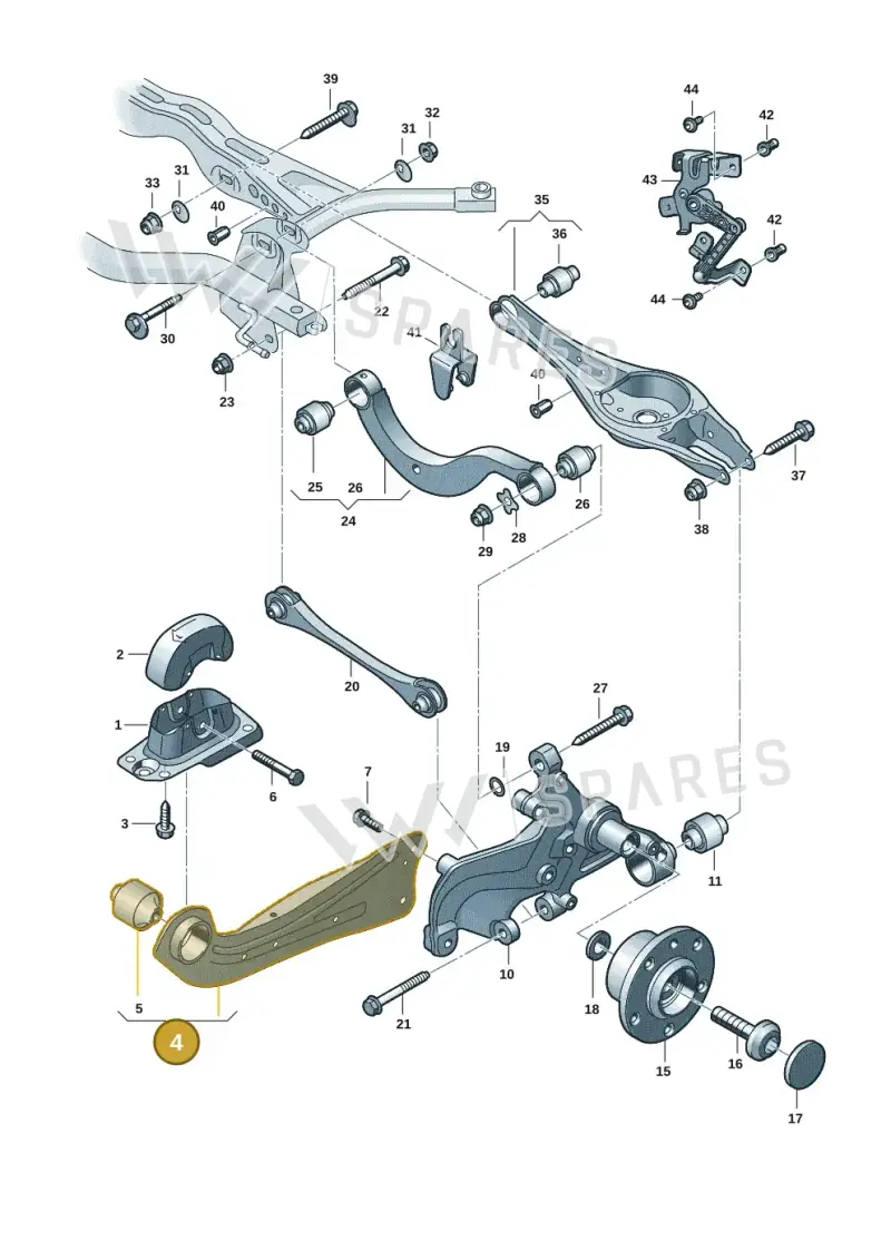 5Q0505224D — SEAT Formentor TSI CUPRA (2020-) diagram 2gk505050, position 4