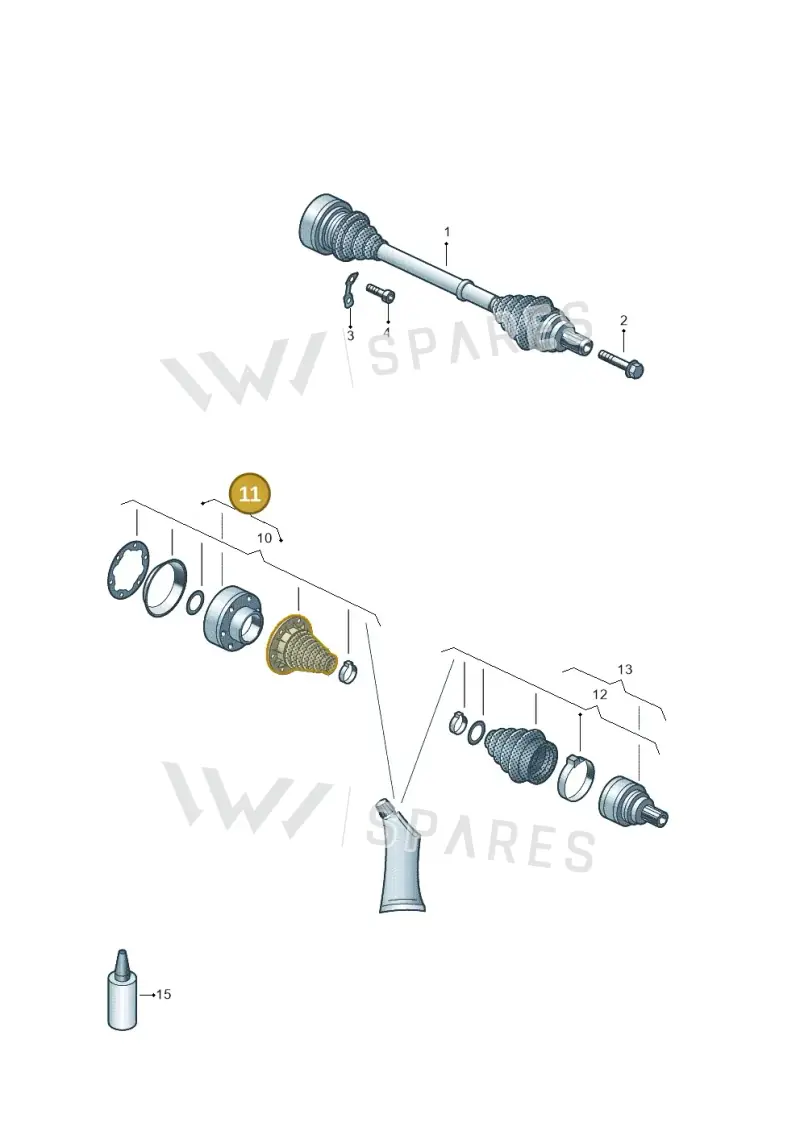 5Q0598103X — SEAT Formentor TSI CUPRA (2020-) diagram 898501100, position 11