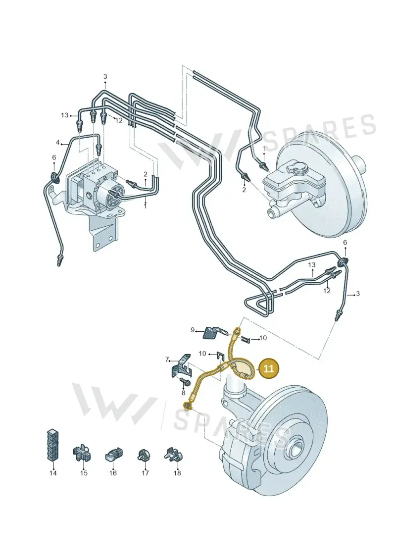 5Q0611701D — SEAT Tarraco FR (2018-2024) diagram 869611200, position 11