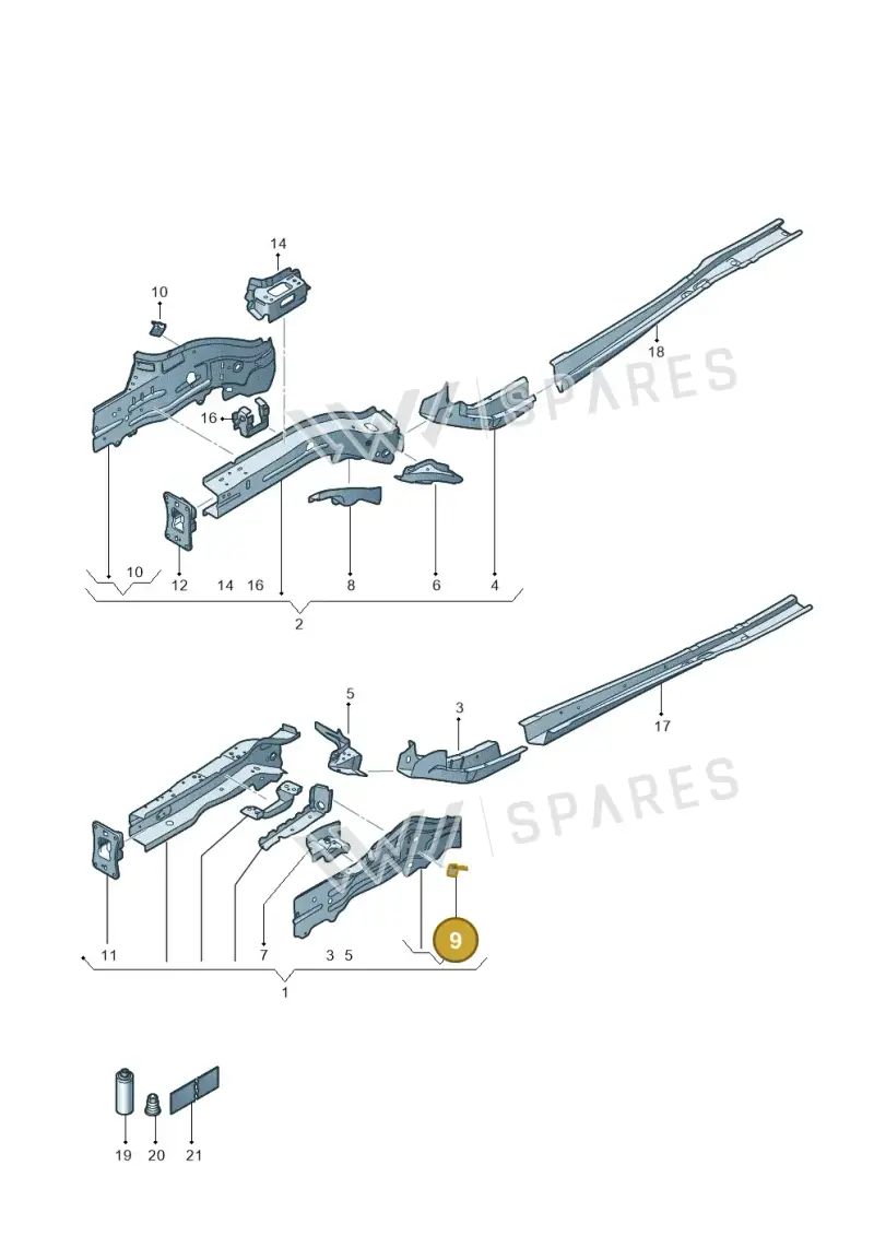 5Q0611845B — SEAT Formentor TSI CUPRA (2020-) diagram 5fn803000, position 9