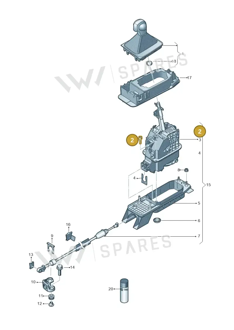 5Q0798101 — SEAT Leon ST Stylance (2016-2020) diagram 780713100, position 2