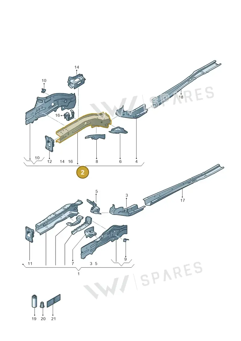 5Q0802036AA — SEAT Formentor TSI CUPRA (2020-) diagram 5fn803000, position 2