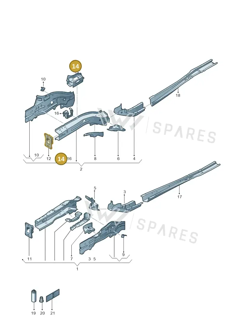 5Q0802068 — SEAT Formentor TSI CUPRA (2020-) diagram 5fn803000, position 14