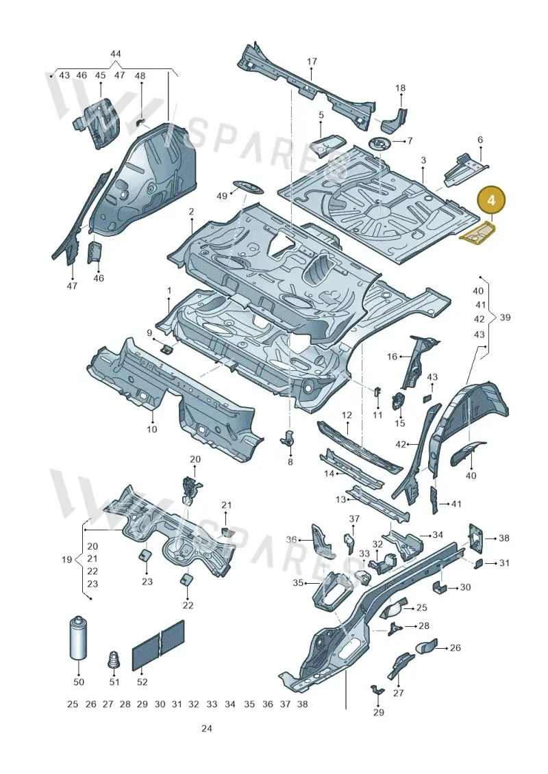 5Q0802091C — SEAT Formentor TSI CUPRA (2020-) diagram 5fn803010, position 4