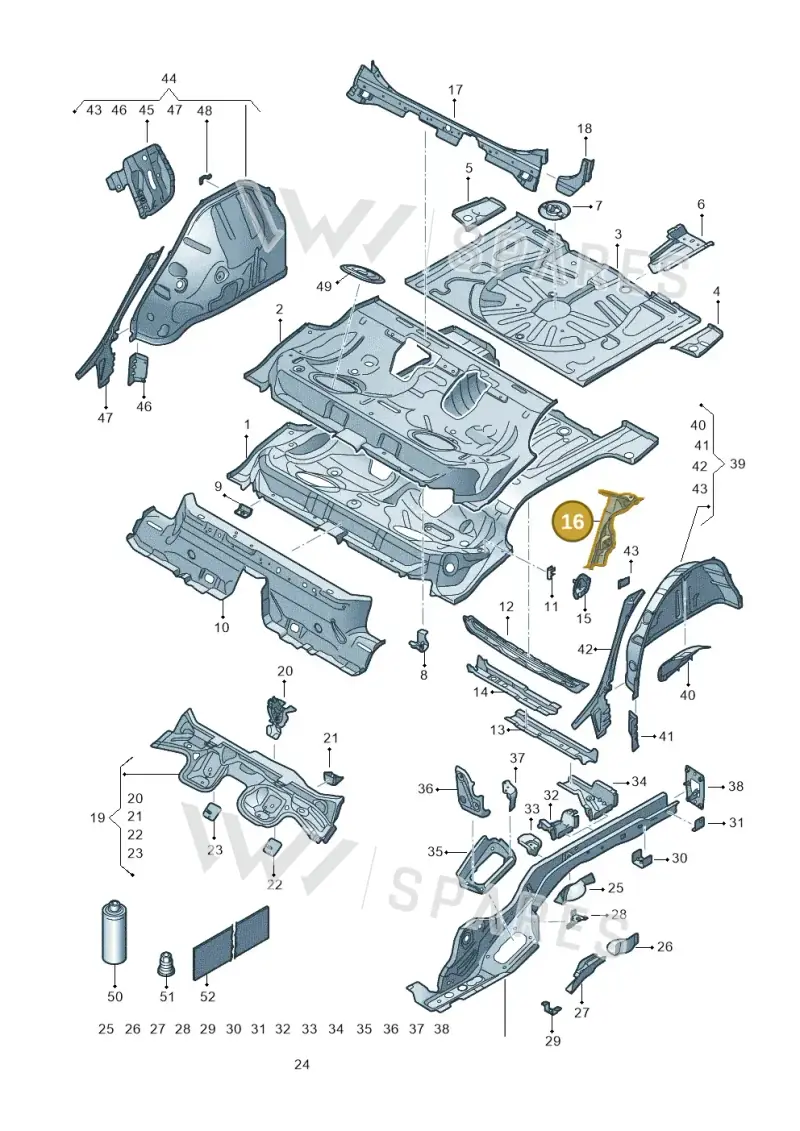 5Q0802952N — SEAT Formentor TSI CUPRA (2020-) diagram 5fn803010, position 16