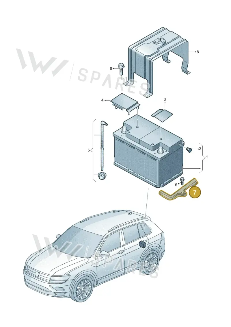 5Q0803123B — SEAT Tarraco FR (2018-2024) diagram 884915100, position 7