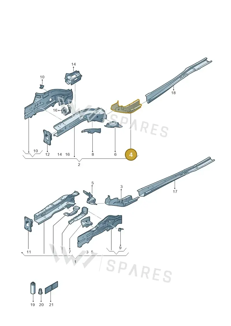 5Q0803210 — SEAT Formentor TSI CUPRA (2020-) diagram 5fn803000, position 4