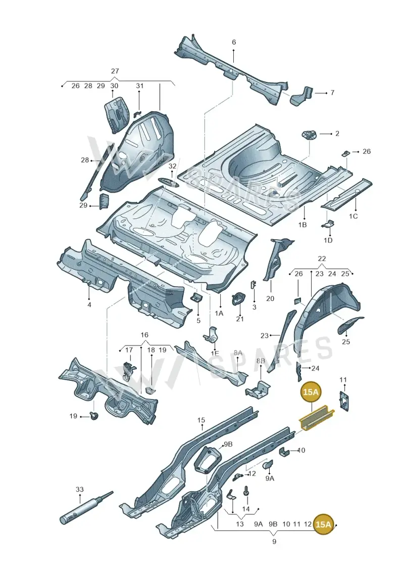 5Q0803512D — SEAT Leon ST Stylance (2012-2016) diagram 754803200, position 15A