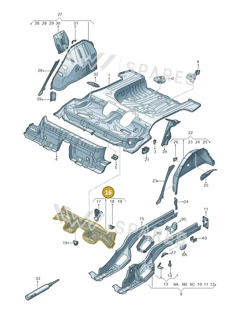 5Q0803531 — SEAT Leon ST Stylance (2012-2016) diagram 754803100, position 16