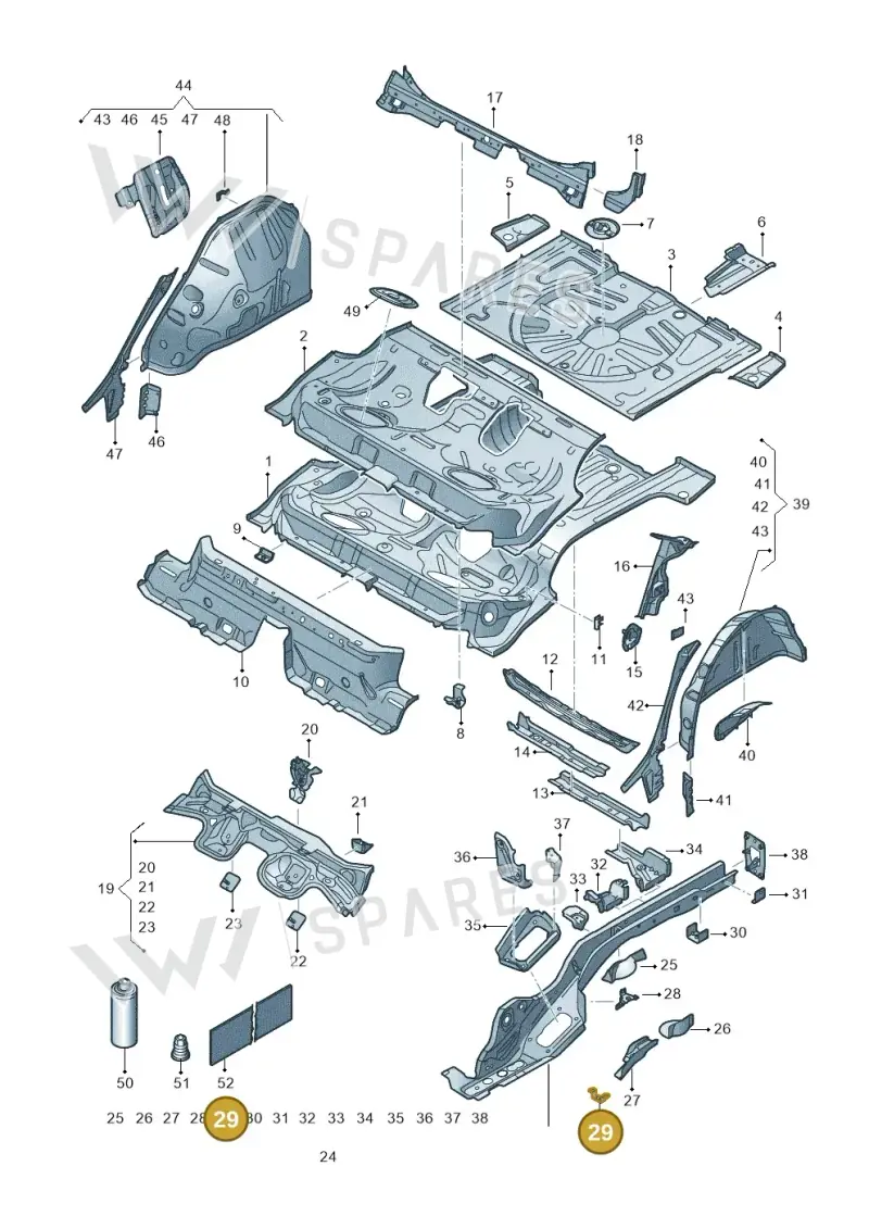 5Q0803672 — SEAT Formentor TSI CUPRA (2020-) diagram 5fn803010, position 29