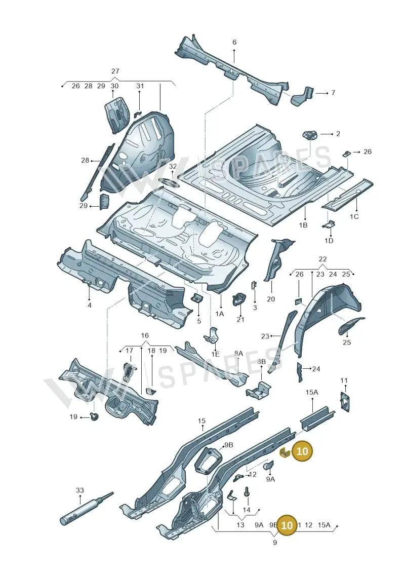 5Q0804025D — SEAT Leon ST Stylance (2012-2016) diagram 754803200, position 10