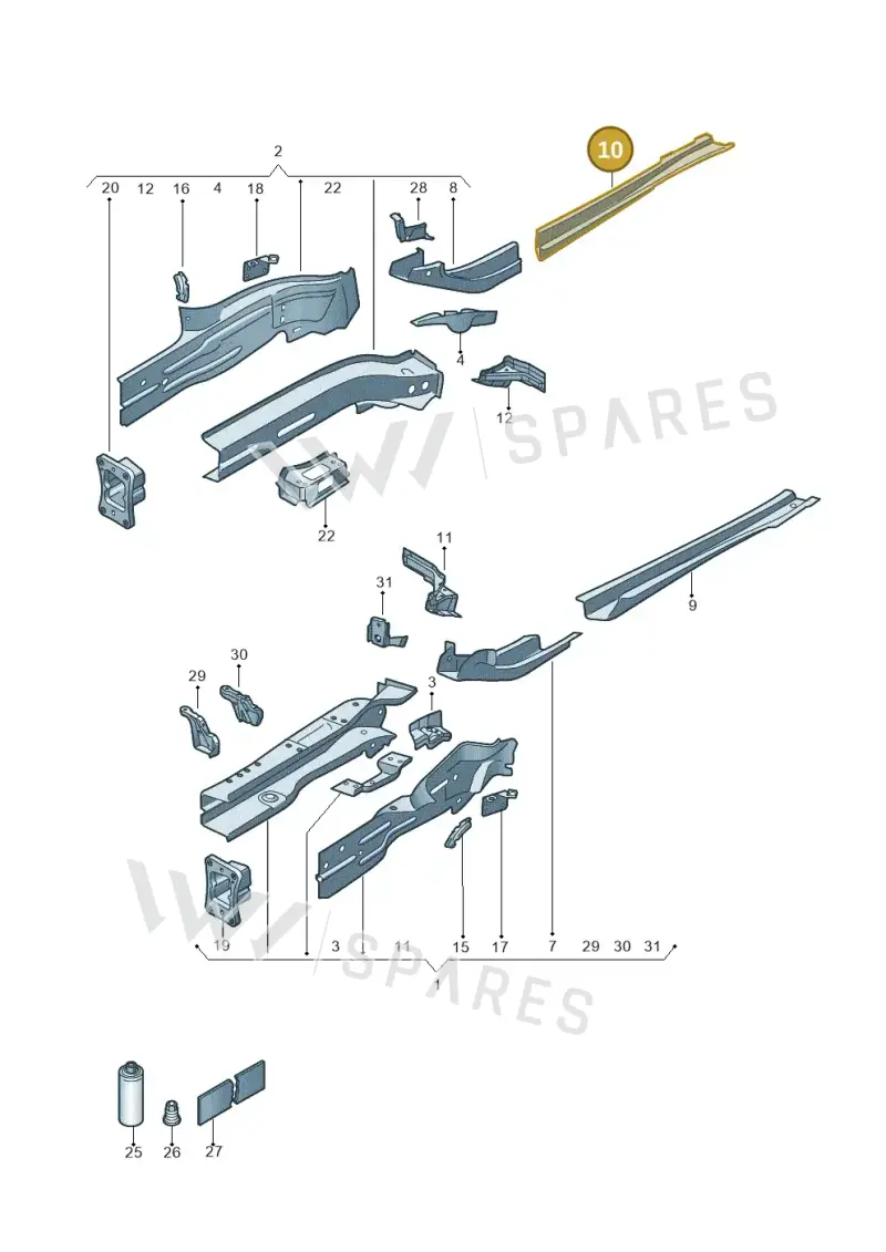 5Q0804456 — SEAT Ateca Style (2016-) diagram 884803011, position 10