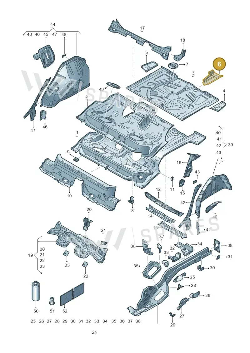 5Q0804509B — SEAT Formentor TSI CUPRA (2020-) diagram 5fn803010, position 6