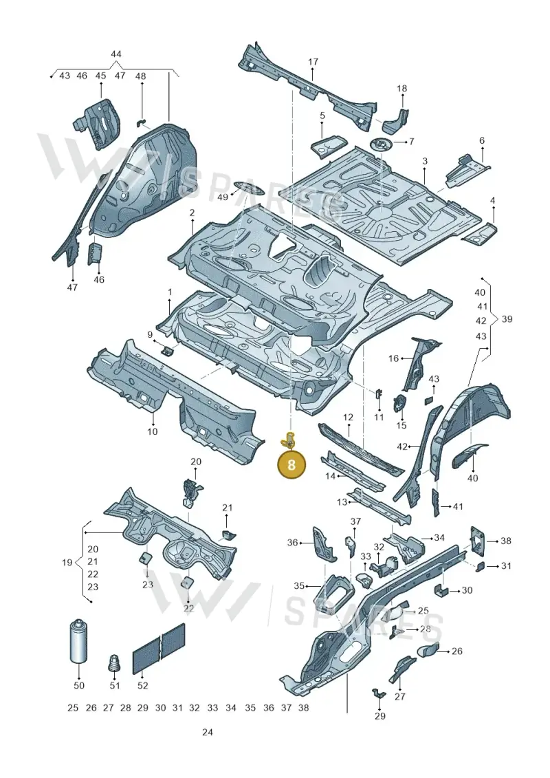 5Q0804865A — SEAT Formentor TSI CUPRA (2020-) diagram 5fn803010, position 8
