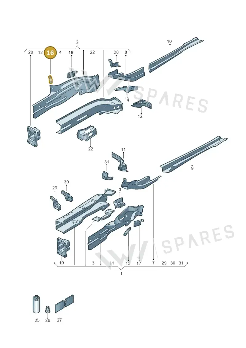 5Q0805758 — SEAT Ateca Style (2016-) diagram 884803011, position 16