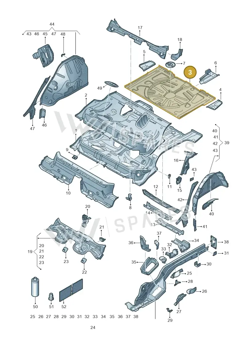 5Q0813116L — SEAT Formentor TSI CUPRA (2020-) diagram 5fn803010, position 3