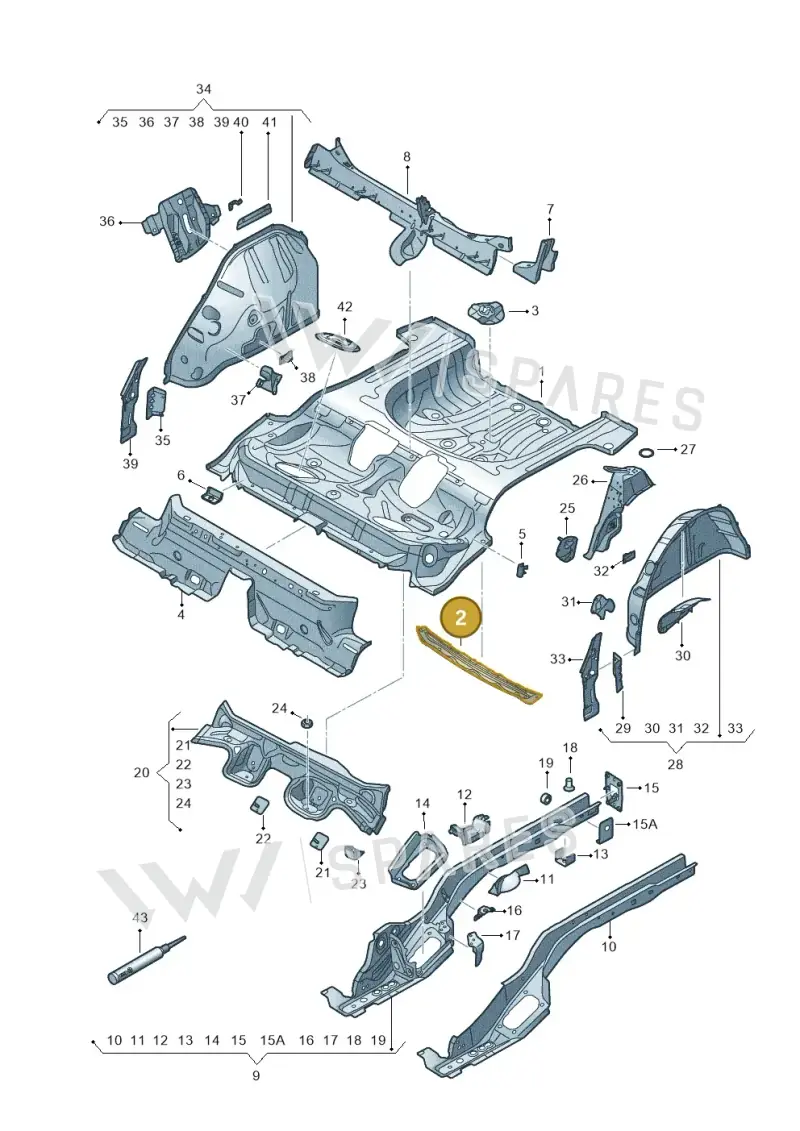 5Q0813528 — SEAT Ateca Style (2016-) diagram 893803100, position 2