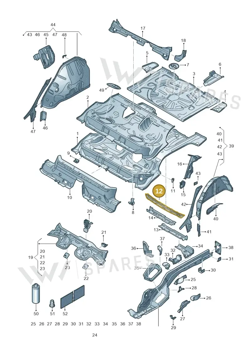 5Q0813528 — SEAT Formentor TSI CUPRA (2020-) diagram 5fn803010, position 12